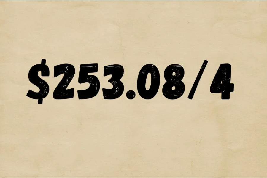 $253.08/4